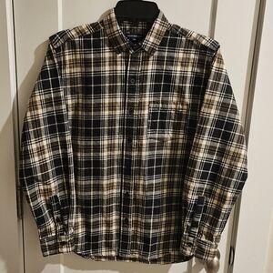Urban Research Japanese Cotton Flannel Button-Down Shirt - Check-Plaid - Size 38